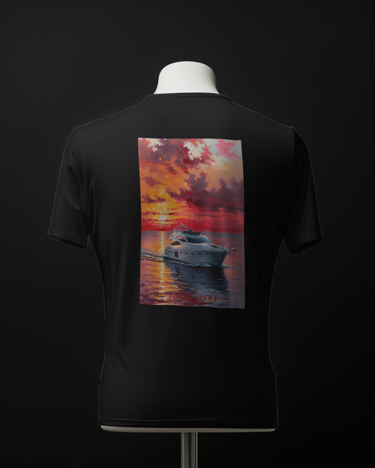 FourLovers Sunset T-shirt Black - FourLovers