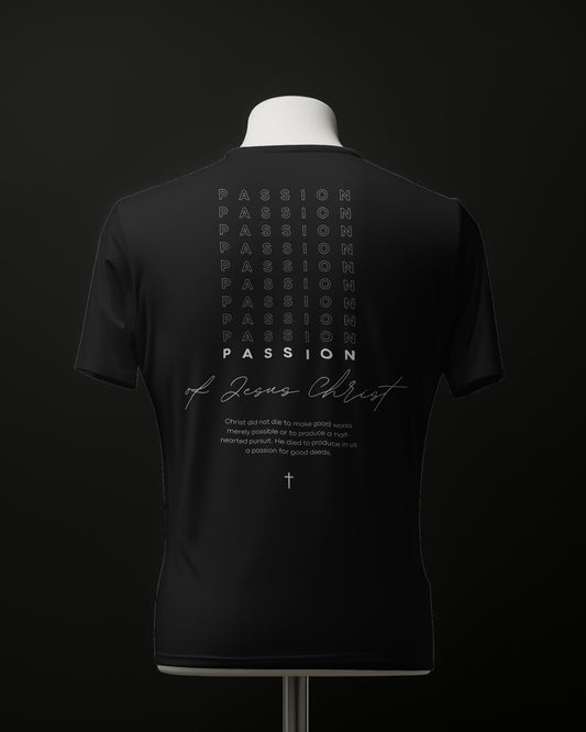 Passion of Jesus Christ T-shirt Black - FourLovers
